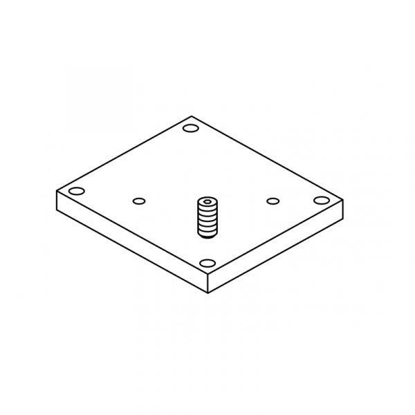 Plaque arrière + vis FAAC (Réf - 63003324)